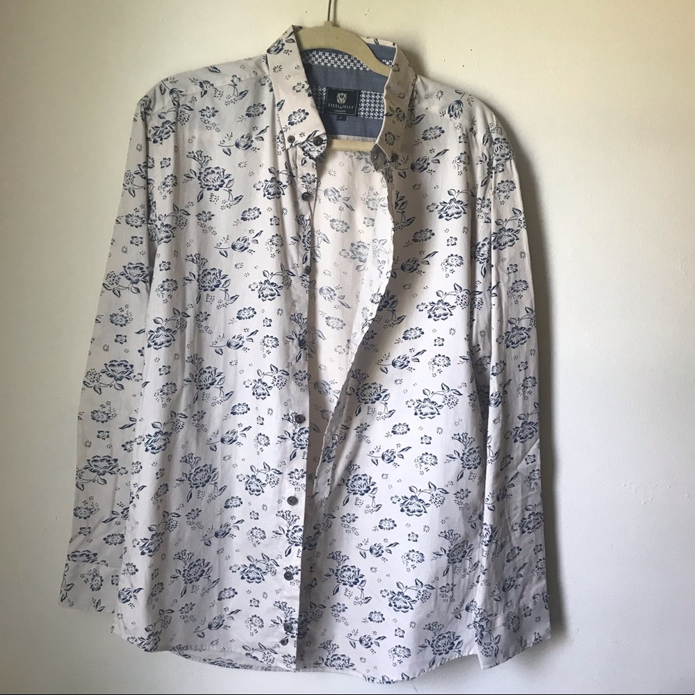 Steel and Jelly floral shirt size L NWOT